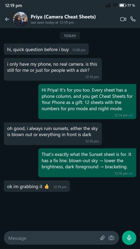 Someone asks before buying whether it works for them, since they only have a phone