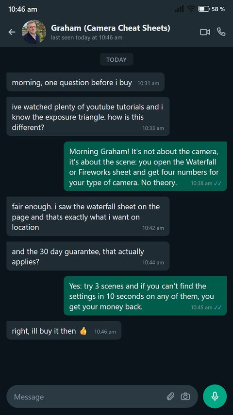 A sceptic asks how this is different from a tutorial video